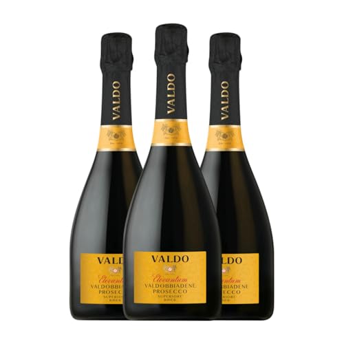 Valdo Elevantum Spumante Glera Prosecco di Valdobbiadene Superiore di Cartizze 75 cl Weißer Sekt (Karton mit 3 Flaschen von 75 cl) von Valdo Spumanti