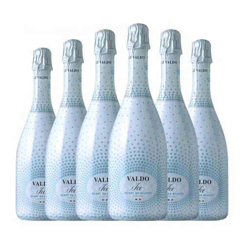 Valdo Ice Spumante Blanc de Blanc Halbtrocken Halbsüß Venezia 75 cl Weißer Sekt (Karton mit 6 Flaschen von 75 cl) von Valdo Spumanti