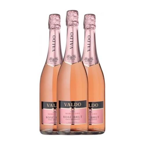 Valdo Marca Oro Spumante Rosé Brut Prosecco 75 cl Rosé Sekt (Karton mit 3 Flaschen von 75 cl) von Valdo Spumanti