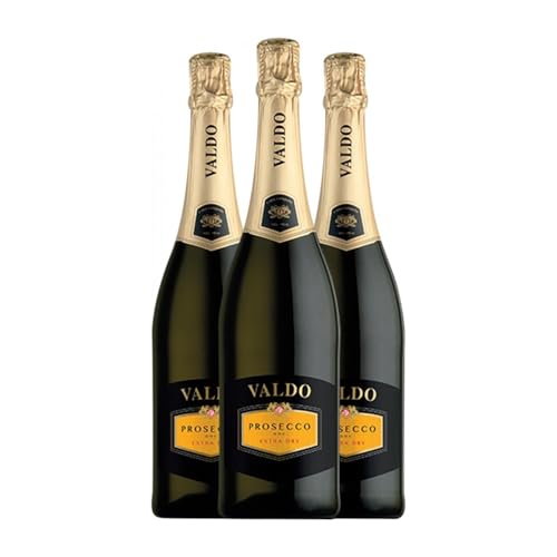 Valdo Spumante Extra Dry Glera Extra Trocken Prosecco 75 cl Weißer Sekt (Karton mit 3 Flaschen von 75 cl) von Valdo Spumanti