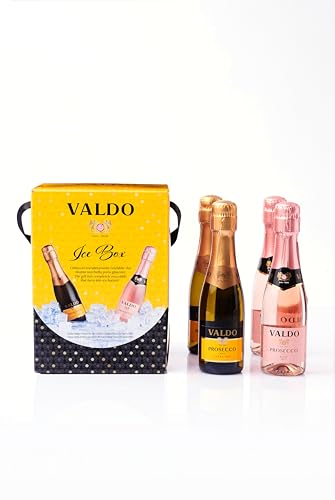 VALDO Ice Box Prosecco DOC - 200 ml x 2 Prosecco DOC Brut + 200 ml x 2 Prosecco DOC Rosé von Valdo