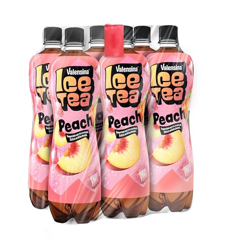 Valensina IceTea Peach 6 x 1l, Eistee Pfirsich, Einweg von Valensina