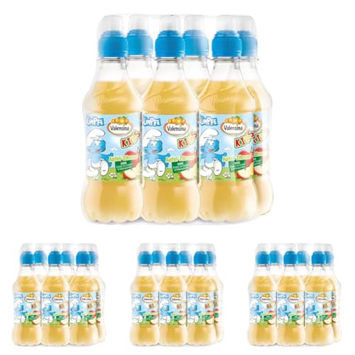 Valensina Kids Schlümpfe, 6 x 330 ml, Apfel Zitrone (Packung mit 4) von Valensina