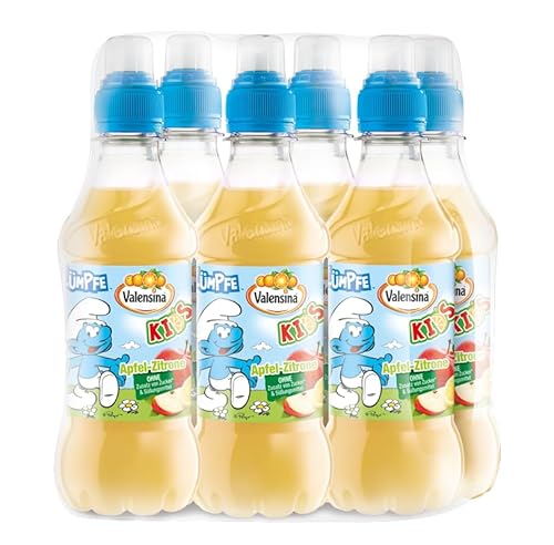 Valensina Kids Schlümpfe, 6 x 330 ml, Apfel Zitrone von Valensina