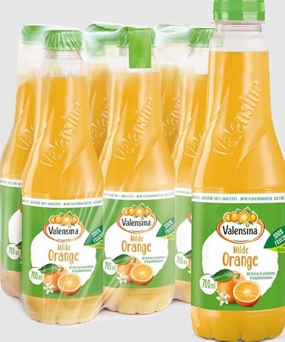 Valensina Milde Orange Saft 700ml, 6 x 0,7L, Einweg von Valensina