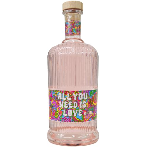 All you need is love & GIN - 1000ml - 40 Vol Alc - Das perfekte Geschenk - in Handarbeit an der Nordsee hergestellter Premium Gin - in 8 unterschiedlichen Rezepturen. (Beerige Rezeptur) von Valeo Laboratories