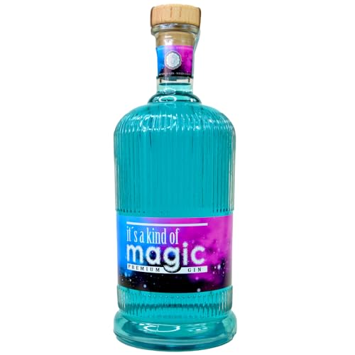 Die Magie von -It's a Kind of Magic- dem verblüffenden Gin, der deine Sinne verzaubert! - 1000ml - 40 Vol Alc - Der Premium-Gin, der die Farbe Wechselt - in 8 Rezepturen. (Florale Rezeptur) von Valeo Laboratories