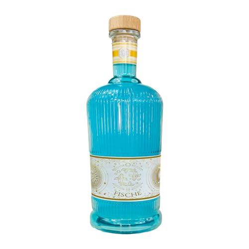 Sternzeichen Gin - handgemachter Premium Gin aus Norddeutschland - Farbwechsel von Blau auf Violett durch Zugabe von Tonic o.a. - sehr milder Geschmack - 1,0l - 40% Vol. (beerig, Fische) von Valeo Laboratories