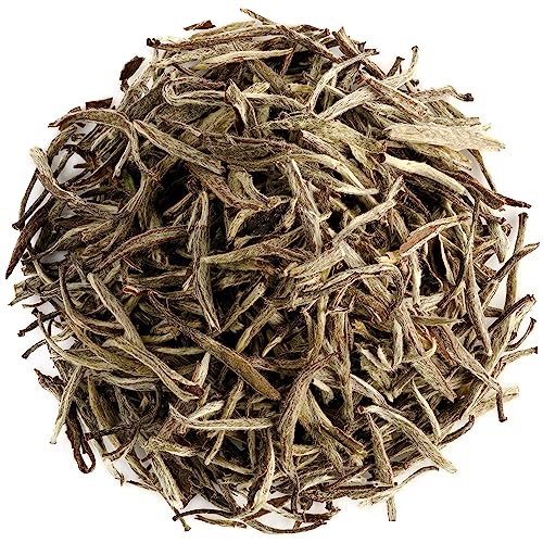 Silver Needle Weißer Tee - Weisser Silbernadel Tee China - Chinese Bai Hao Yin Zhen - Baihao Yinzhen Weißer Tee Blüte Silbernadeltee Weiser Tee Silvestee Bai Hao Yinzhen Weisser Tee Yin Zhen 40G von Valley of Tea