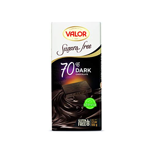 CHOCOLATES VALOR Dark 70% cocoa chocolate sugar free, 100 g von Valor