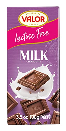 Chocolates Valor Milchschokolade laktosefrei | Glutenfrei |Bean to Bar | 100-g-Tafel von Valor