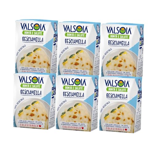 Valsoia, Condisoia Béchamel, Laktosefreie Béchamel, Vielseitig beim Kochen, Ideal für Veganer und Vegetarier, 6 x 200 ml von Valsoia