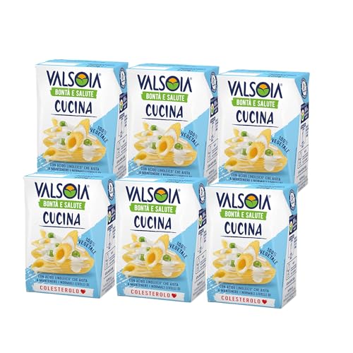 Valsoia, Condisoia Cream, Ideale Kochsahne für Laktoseintolerante, Veganer und Vegetarier, Vielseitig in der Küche einsetzbar, 6 x 200 g von Valsoia