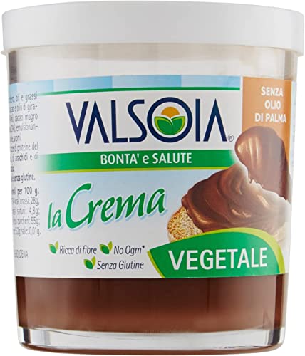 Valsoia Streichcreme Crema mit Haselnuss und fettarmem Kakao für Veganer 200g von Valsoia