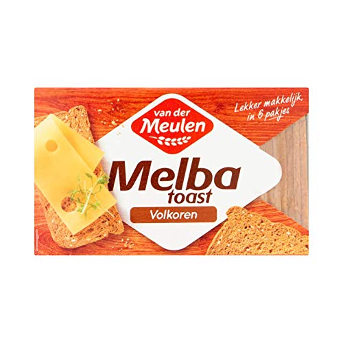 Vollkorn-Cracker | Van der Meulen | Melba Toast Vollkornweizen | Gesamtgewicht 120 Gramm von Van Der Meulen