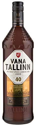 Vana Tallinn | Das Original aus Estland mit Jamaika Rum als Basis | 40% Rumlikör von der estnischen Brennerei Liviko | Orange, Zimt, Vanille, Muskat | 1000 ML Flasche von Vana Tallinn