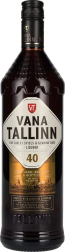 Vana Tallinn | Das Original aus Estland mit Jamaika Rum als Basis | 40% Rumlikör von der estnischen Brennerei Liviko | Orange, Zimt, Vanille, Muskat | 1000 ML Flasche von Vana Tallinn