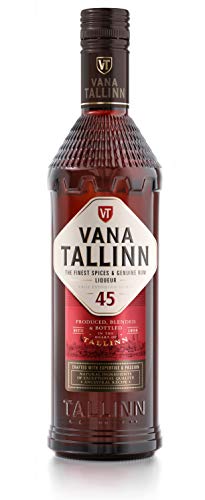 Vana Tallinn Rumlikör, 45% (1 x 0.5L) - Vanille, Zimtstange, Muskatnuss, Orangenöle - süß, aromatisch & komplex - Tradition trifft Geschmack - Jamaica Rum als Basis von Vana Tallinn