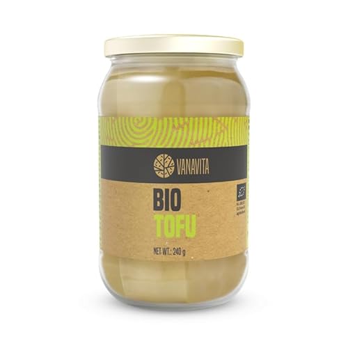 VanaVita BIO Tofu - Aus Sojabohnen, vielseitige pflanzliche Alternative zu Fleisch und Käse, geschmacksneutral, proteinreich, ohne Zucker, ideal für kalte und warme Gerichte (240 g (1er pack)) von VanaVita