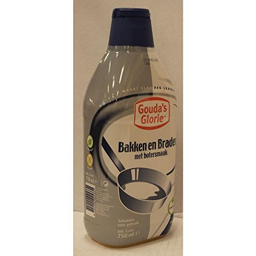 Gouda Glorie Pflanzenfett Bakken en Braden 750ml Flasche (mit Buttergeschmack) von Vandemoortele Nederland BV