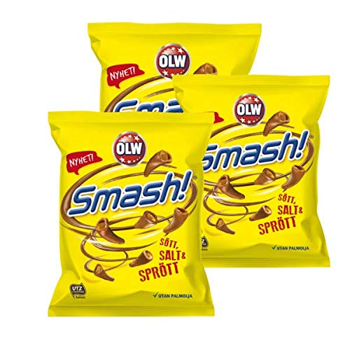 Smash! (3 x 100g) - Scandinavian Chocolate Covered Corn Snacks von Various