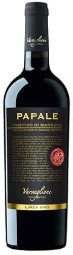 Papale Linea Oro Primitivo di Manduria DOP 2020 (1x 0,75L) | trocken | Rotwein | Italien | Primitivo von Varvaglione 1921