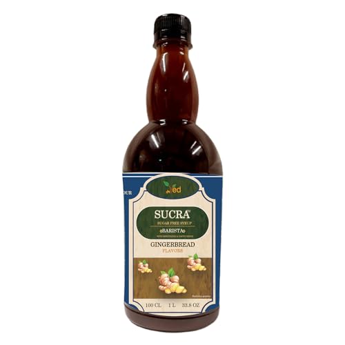 Sukra Premium Sirup 1L für Kaffee und Cocktails, zuckerfreier Lebkuchengeschmack, vegan, glutenfrei und fettfrei. von Ved