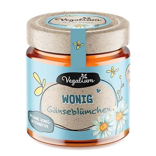 Vegablum Wonig Gänseblümchen, Vegane Honig-Alternative, Bio & Vegan, Honigersatz (225g) von Vegablum