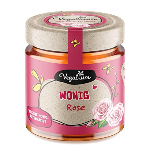 Vegablum Wonig Rose, Vegane Honig-Alternative, Bio & Vegan, Honigersatz (225g) von Vegablum