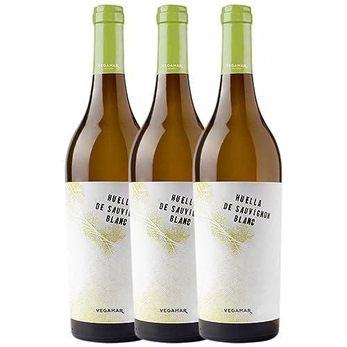 Vegamar Huella Selección Sauvignon Weiß Valencia 75 cl (Schachtel mit 3 Flaschen von 75 cl) von Vegamar