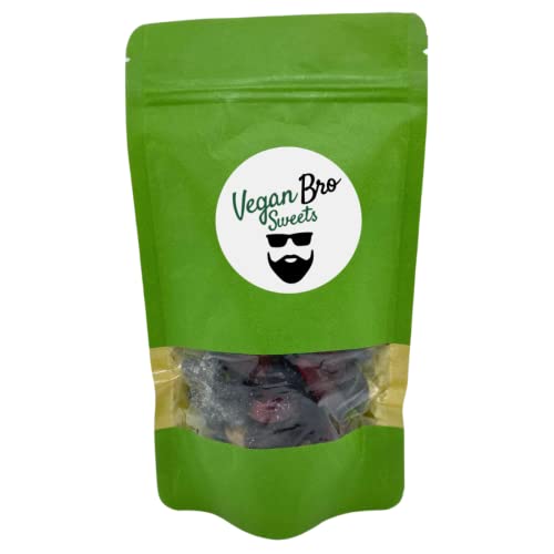 Vegan Bro SWEETS Mini Bag Lakritz gemischt - 200g Vegane Fruchtgummis Weingummi Lakritz - perfekt zum verschenken von Vegan Bro SWEETS