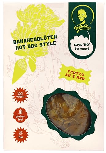 VEGAN PETE - Bananenblüten Hot BBQ style, veganes Fertiggericht in Bio-Qualität, 8 x 250g von Vegan Pete