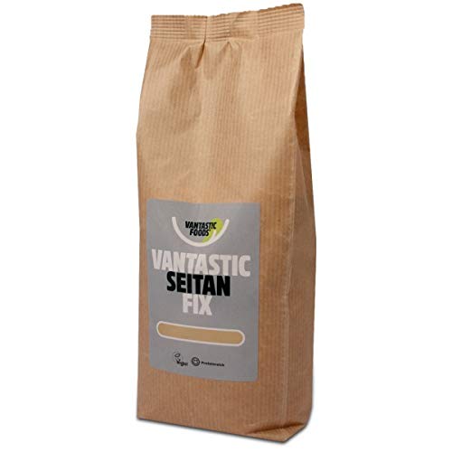 Vantastic Foods Seitan Fix 750g | Seitan Basis Pulver | Seitanfix Weizengluten | Fleischersatz | Fleischalternative | Großgebinde Sparpack von Vegan