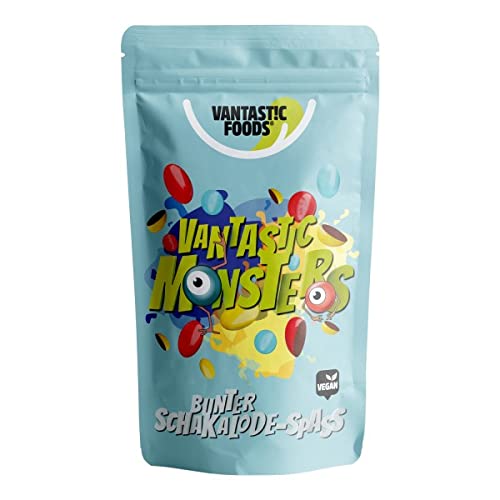 Vantastic foods SCHAKALODE Monsters, 125g | Vegane Schokolade | Schokolinsen für Veganer & Allergiker | Laktosefrei, Ohne Palmöl & Soja von Veganer