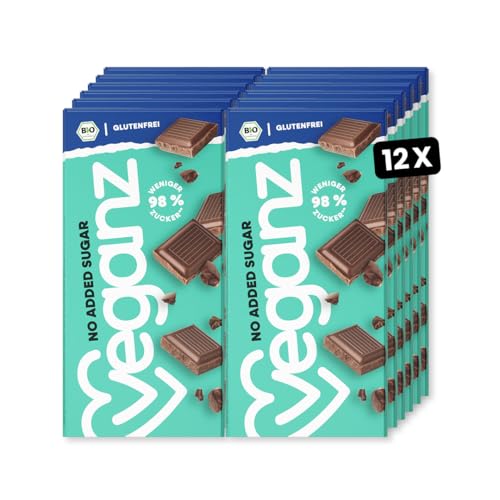 BIO Veganz No Added Sugar 12er Pack | 12 x 80g | vegan | plastikfrei von Veganz Mililk