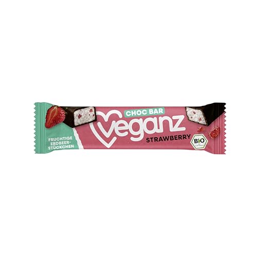 Veganz BIO Choc Bar Strawberry, 35 g von Veganz