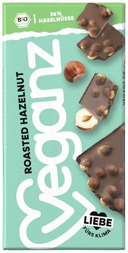 Veganz BIO Roasted Hazelnut - Vegane Schokolade mit gerösteten Haselnüssen Knackig Vegan von Veganz