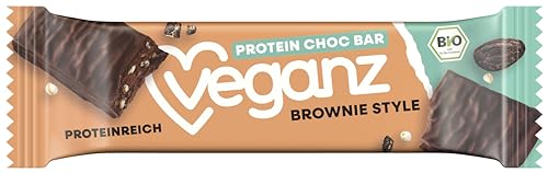 Veganz Bio Protein Choc Bar Chocolate Brownie Style, 50 g von Veganz