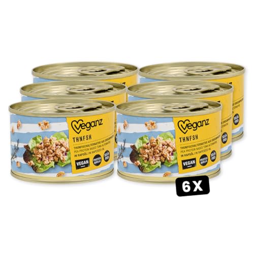 Veganz Thnfsh 6er Pack | 6 x 140g | vegane Fischalternative | sojafrei | Proteinquelle von Veganz