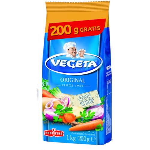 Podravka Vegeta Original Gewürz 1 kg + 200 g Beutel von Vegeta