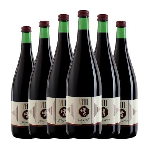 Veit Landwein Zweigelt 1 L Rotwein (Karton mit 6 Flaschen von 1 L) von Veit