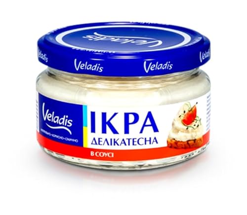 Veladis Kaviar Creme mit Capelinrogen Delikatesnaya in Salatcreme 160g von Veladis