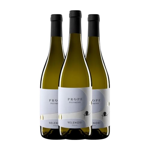 Velenosi Prope Pecorino Colli Aprutini 75 cl Weißwein (Karton mit 3 Flaschen von 75 cl) von Velenosi