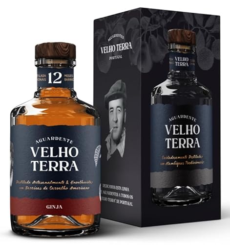 Aguardente GINJA Sauerkirsche Tresterbrand Brandy Weinbrand aus Portugal von Velho Terra