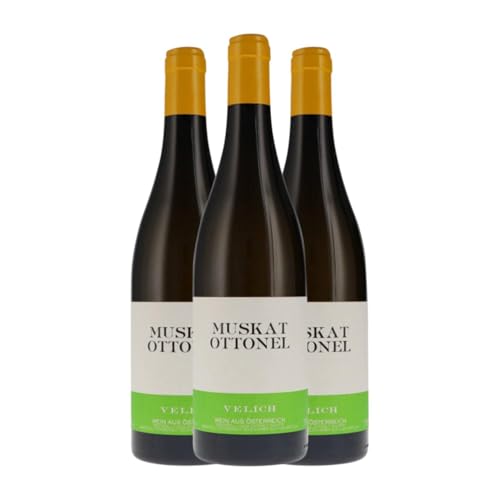 Velich Ottonel Muskateller Burgenland 75 cl Weißwein (Karton mit 3 Flaschen von 75 cl) von Velich