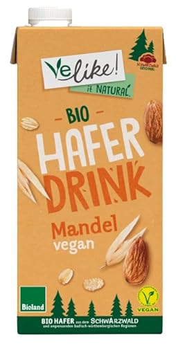 Velike! Bio H-Haferdrink, mit Mandel, 12 x 1 Liter von Velike!