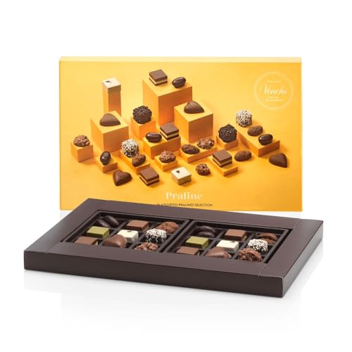 Venchi – Gourmet-Geschenkbox mit Auswahl an verschiedenen Mini-Pralinen, 210 g – Geschenkidee – Glutenfrei von Venchi