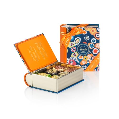 Venchi – Murrine Collection Kollektion – Mini-Buch mit verschiedenen Chocoviar-Pralinen, 115 g – Glutenfrei - Geschenkidee von Venchi