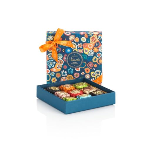 Venchi - Murrine Kollektion - Geschenkbox mit bunten Steinen und verschiedenen Chocoviar-Pralinen, 177 g – Glutenfrei - Geschenkidee von Venchi