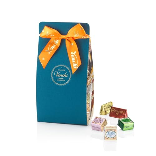 Venchi – Murrine Kollektion – Geschenkbox mit sortierten Cremino-und Gianduiotti-Pralinen, 411 g – Mit IGP-Piemont Haselnuss – Geschenkidee – Gluteinfrei von Venchi